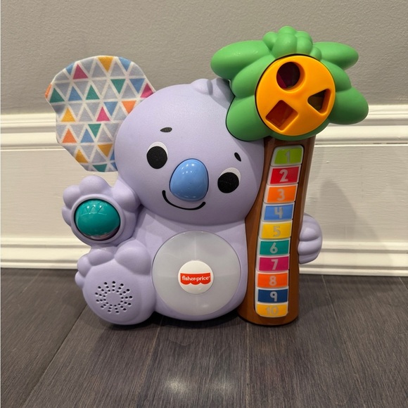 Fisher-Price Other - Fisher-Price Linkimals Purple Counting Koala with Green Electronic Learning Toy